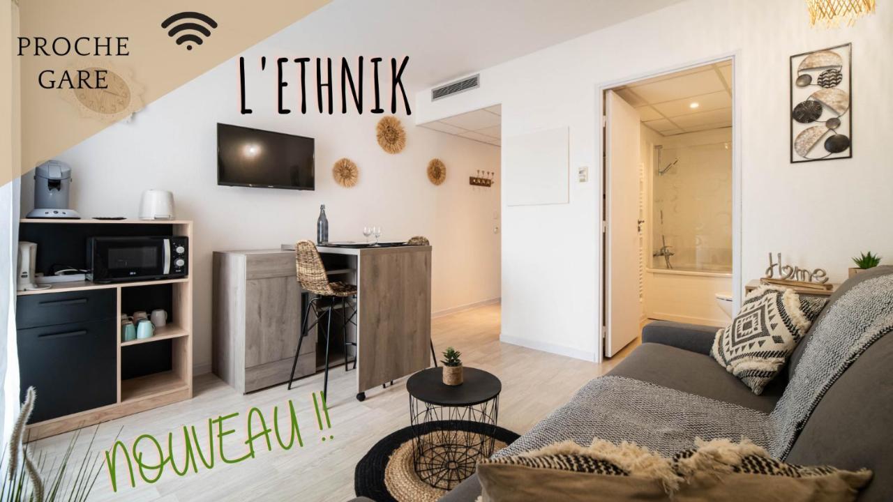 L'Ethnik--Studio Tout Confort--Clim--Parking--Wifi Lourdes Esterno foto